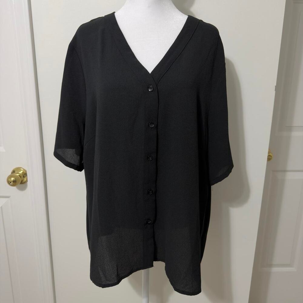 Black Button Up Blouse